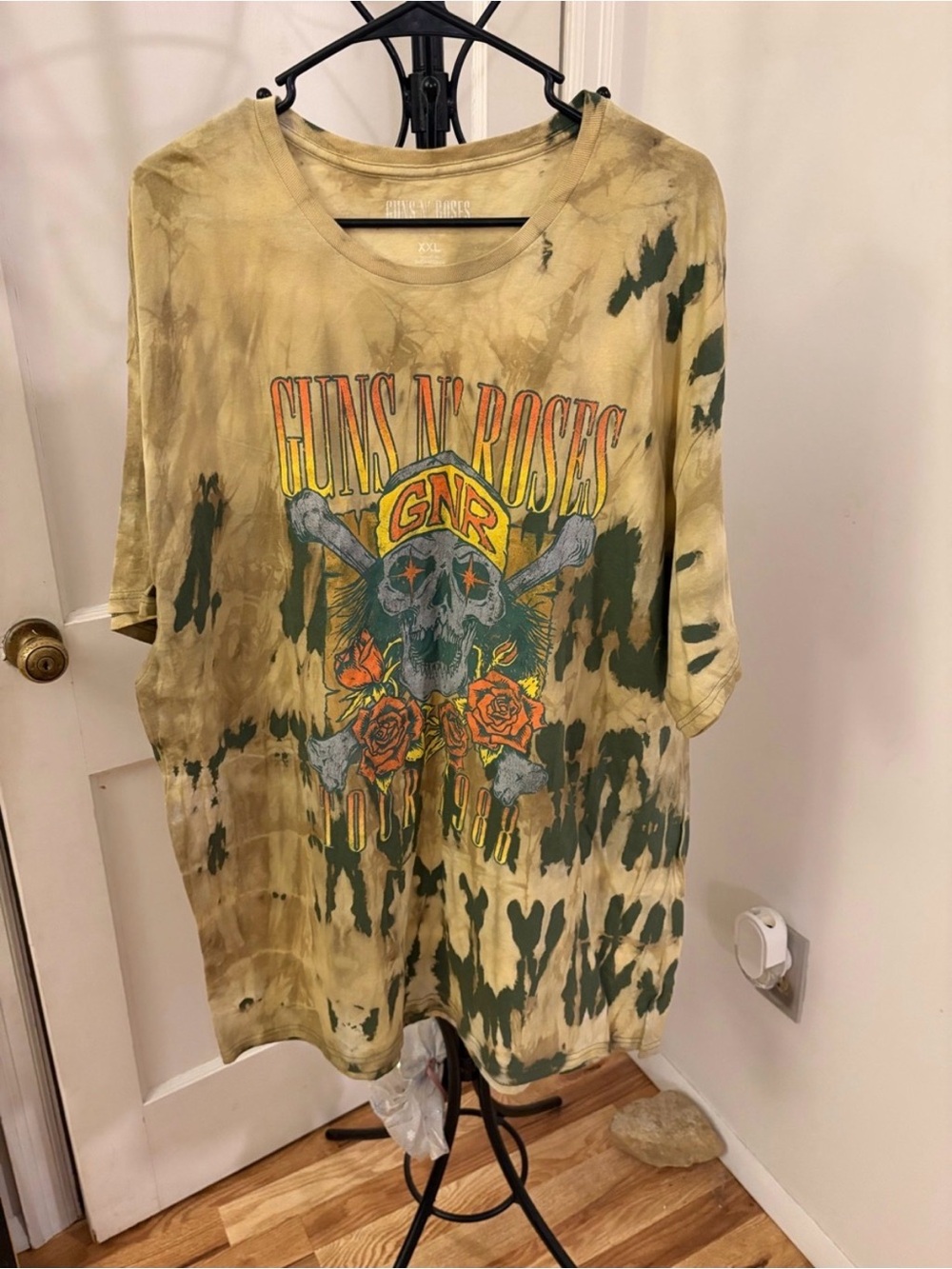 Guns N' Roses Tie-Dye Graphic Tee - Tour 1988 Size 2XL